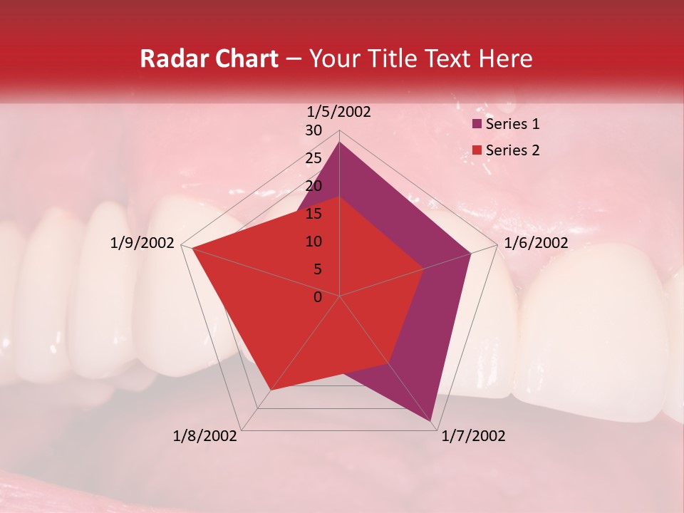 A Close Up Of A Tooth With A Plaque On It PowerPoint Template