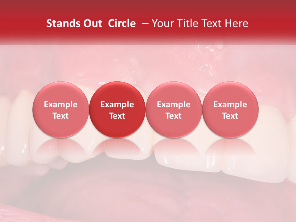A Close Up Of A Tooth With A Plaque On It PowerPoint Template