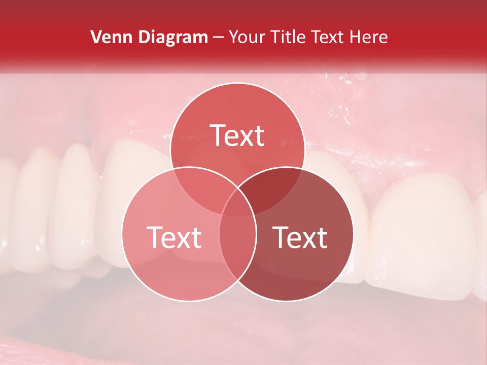 A Close Up Of A Tooth With A Plaque On It PowerPoint Template