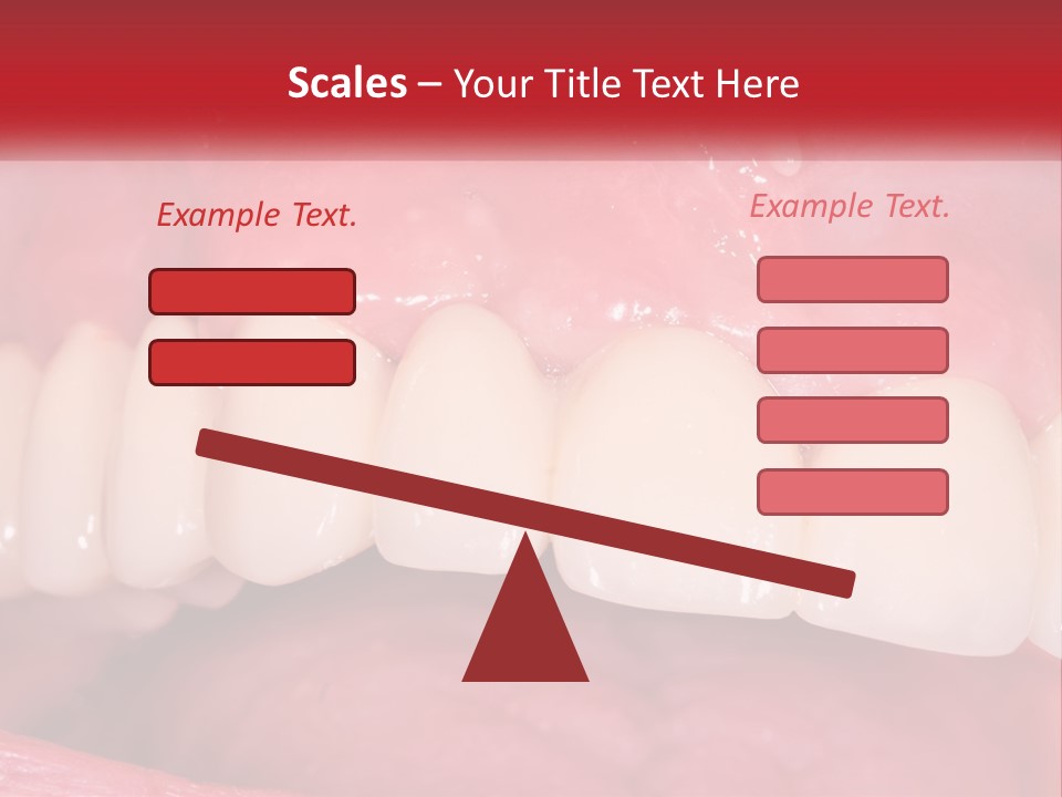 A Close Up Of A Tooth With A Plaque On It PowerPoint Template