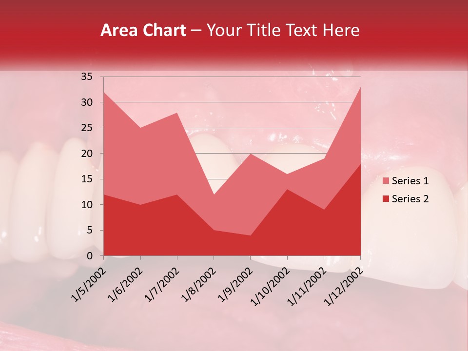 A Close Up Of A Tooth With A Plaque On It PowerPoint Template