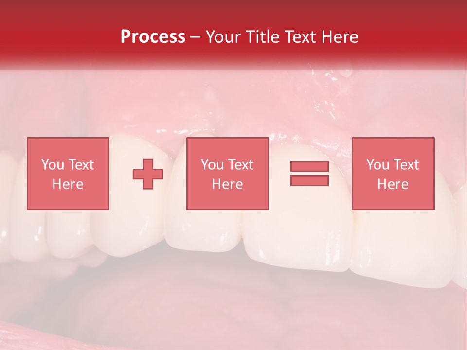 A Close Up Of A Tooth With A Plaque On It PowerPoint Template