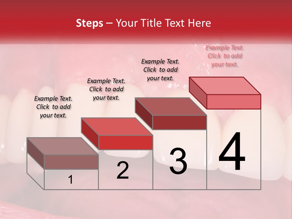 A Close Up Of A Tooth With A Plaque On It PowerPoint Template