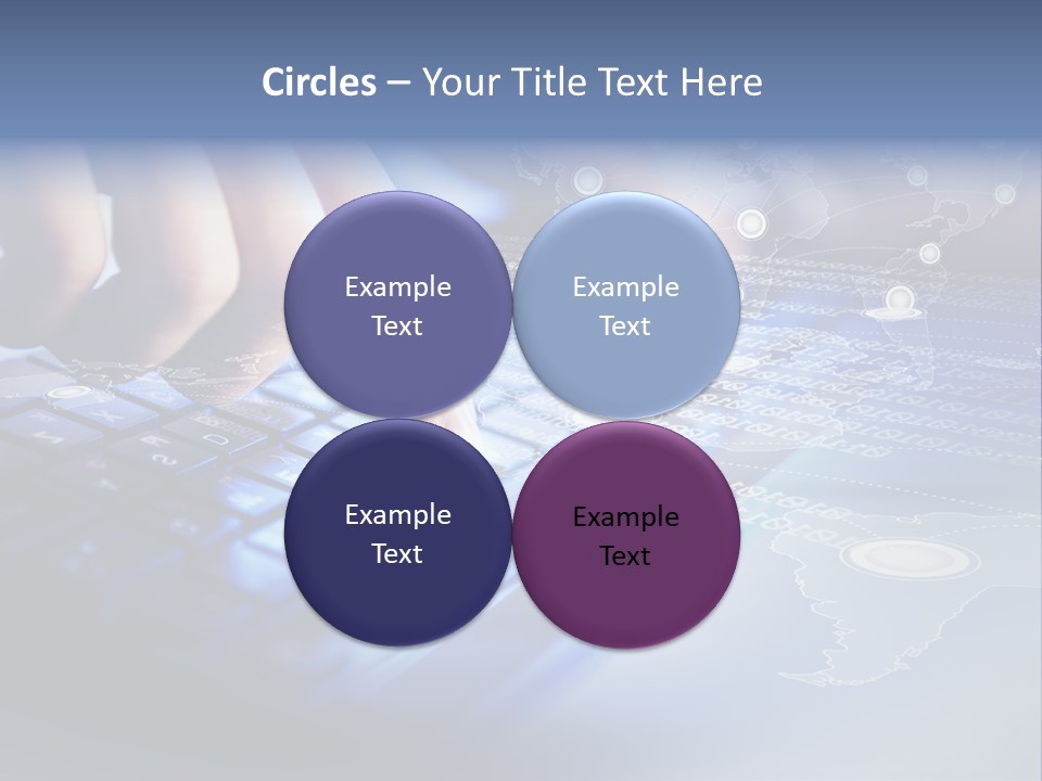 A Person Typing On A Laptop With A Finger On The Keyboard PowerPoint Template