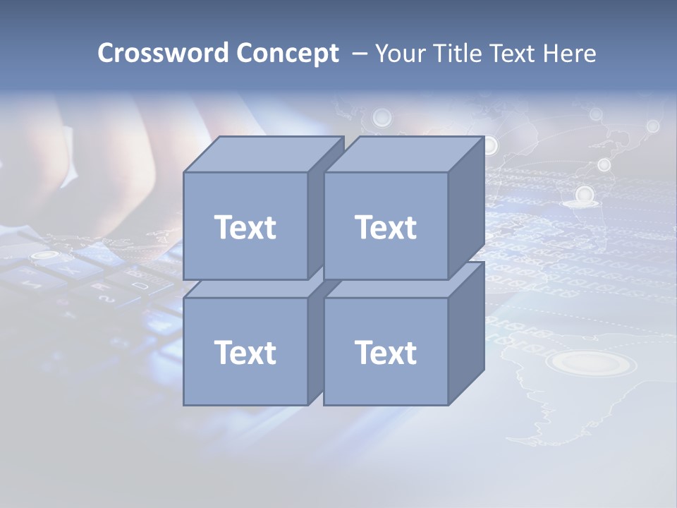 A Person Typing On A Laptop With A Finger On The Keyboard PowerPoint Template