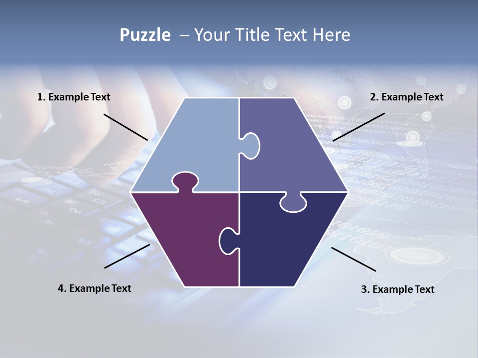 A Person Typing On A Laptop With A Finger On The Keyboard PowerPoint Template