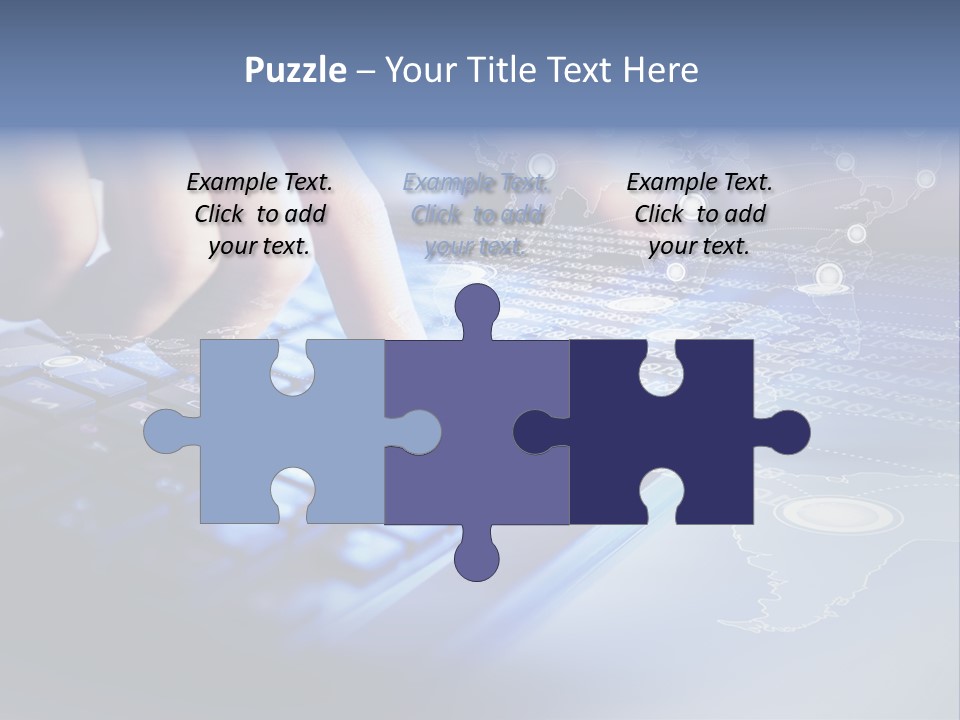 A Person Typing On A Laptop With A Finger On The Keyboard PowerPoint Template