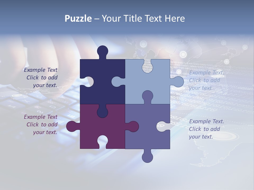 A Person Typing On A Laptop With A Finger On The Keyboard PowerPoint Template
