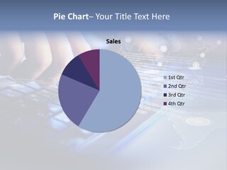 A Person Typing On A Laptop With A Finger On The Keyboard PowerPoint Template