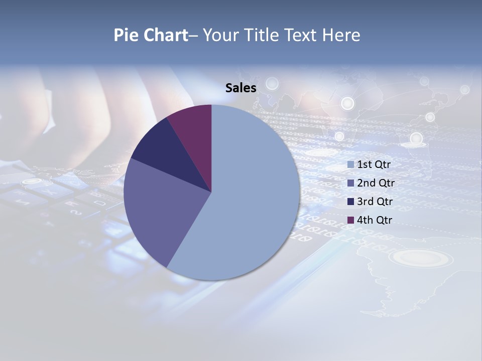 A Person Typing On A Laptop With A Finger On The Keyboard PowerPoint Template