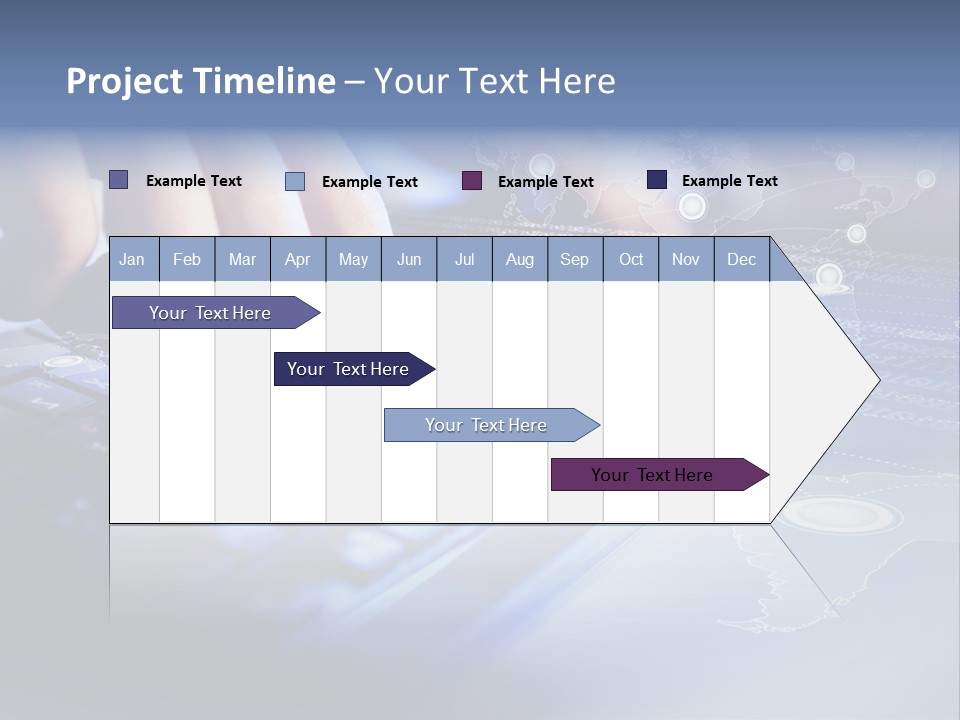 A Person Typing On A Laptop With A Finger On The Keyboard PowerPoint Template