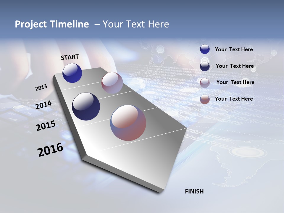 A Person Typing On A Laptop With A Finger On The Keyboard PowerPoint Template