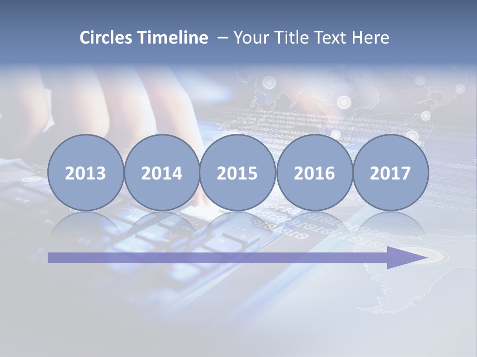 A Person Typing On A Laptop With A Finger On The Keyboard PowerPoint Template