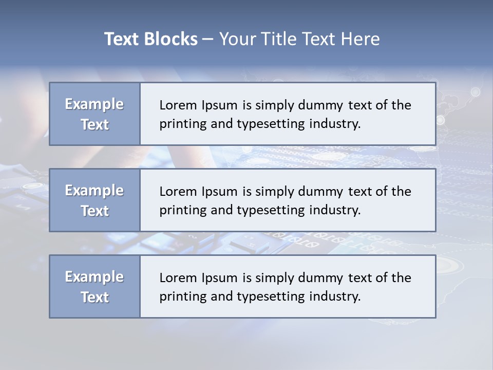 A Person Typing On A Laptop With A Finger On The Keyboard PowerPoint Template