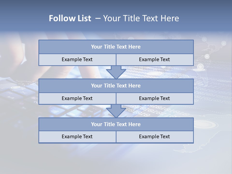 A Person Typing On A Laptop With A Finger On The Keyboard PowerPoint Template