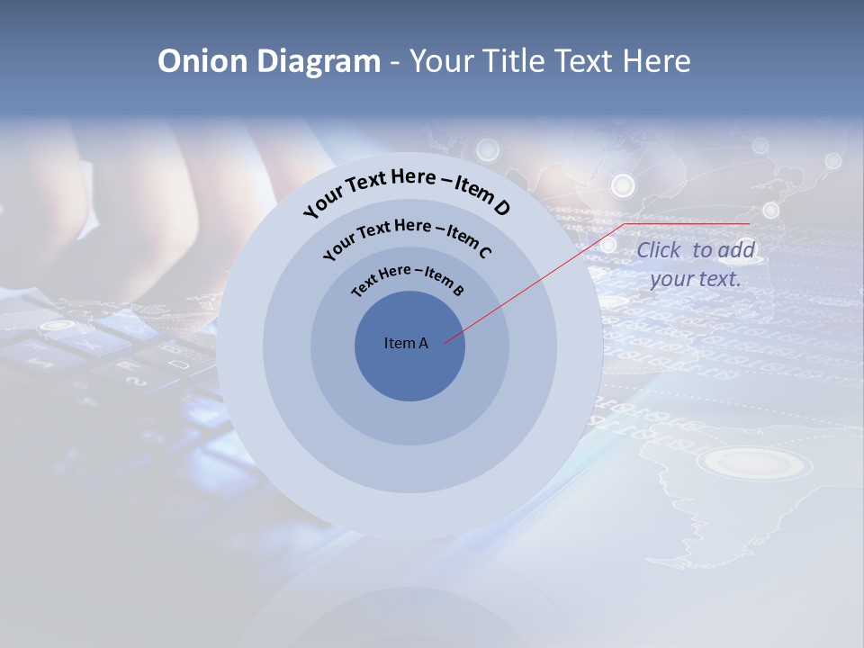 A Person Typing On A Laptop With A Finger On The Keyboard PowerPoint Template