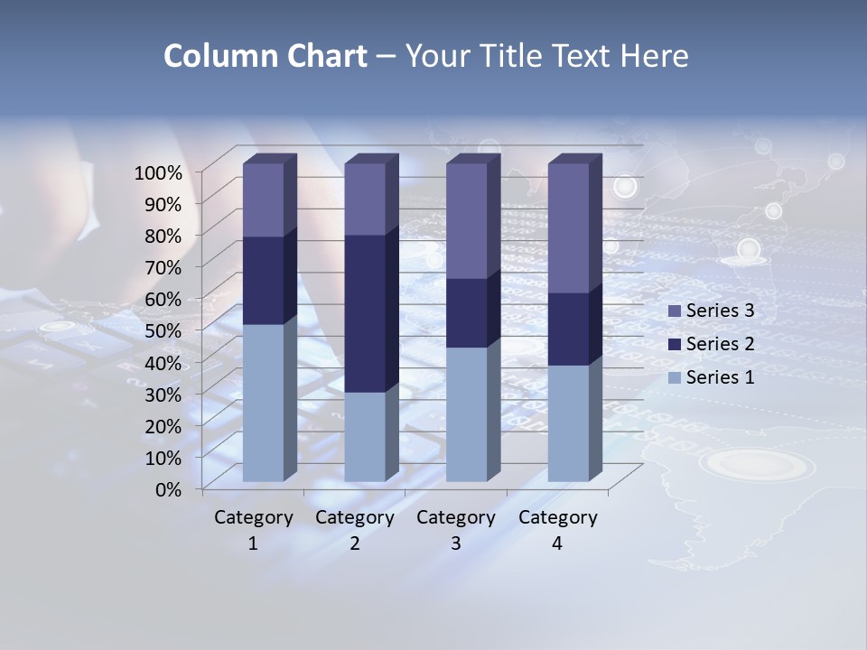 A Person Typing On A Laptop With A Finger On The Keyboard PowerPoint Template