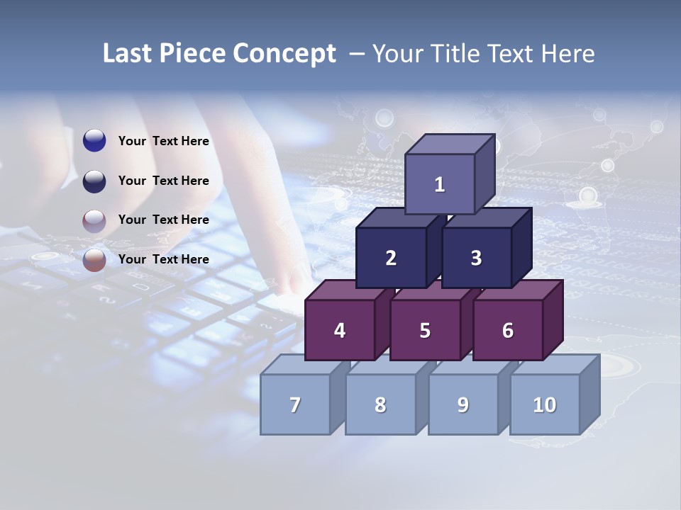 A Person Typing On A Laptop With A Finger On The Keyboard PowerPoint Template