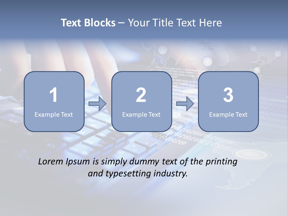 A Person Typing On A Laptop With A Finger On The Keyboard PowerPoint Template