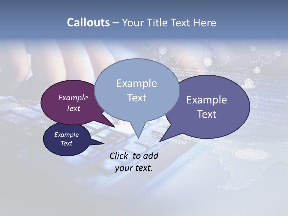 A Person Typing On A Laptop With A Finger On The Keyboard PowerPoint Template