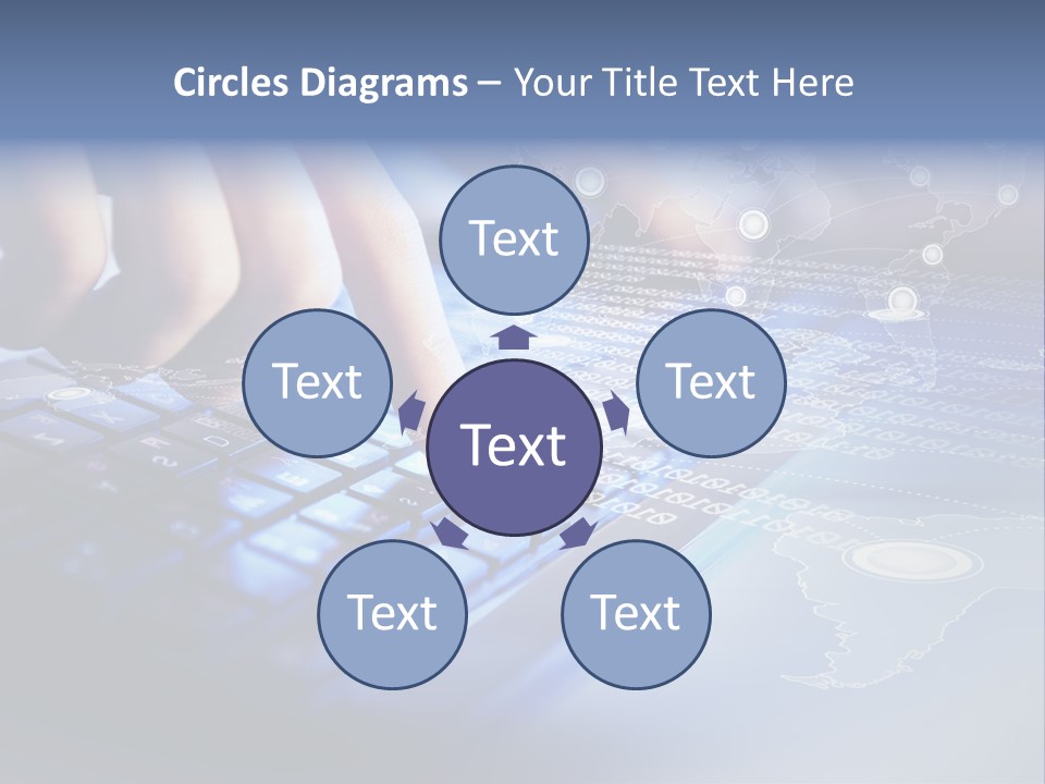 A Person Typing On A Laptop With A Finger On The Keyboard PowerPoint Template