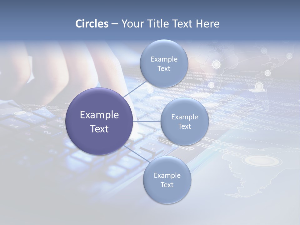A Person Typing On A Laptop With A Finger On The Keyboard PowerPoint Template