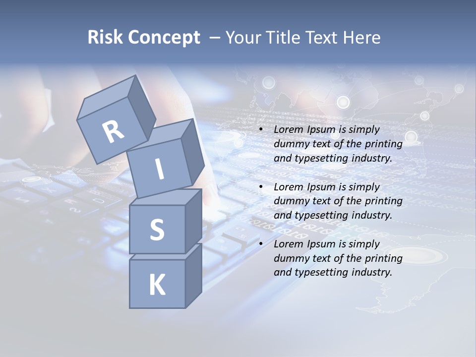 A Person Typing On A Laptop With A Finger On The Keyboard PowerPoint Template