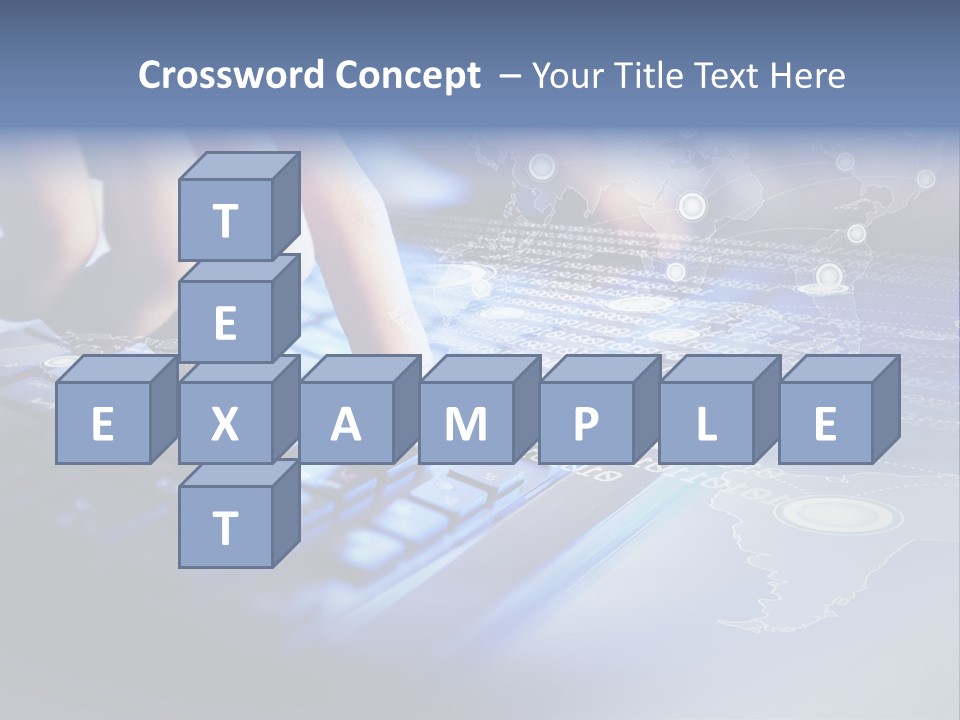 A Person Typing On A Laptop With A Finger On The Keyboard PowerPoint Template