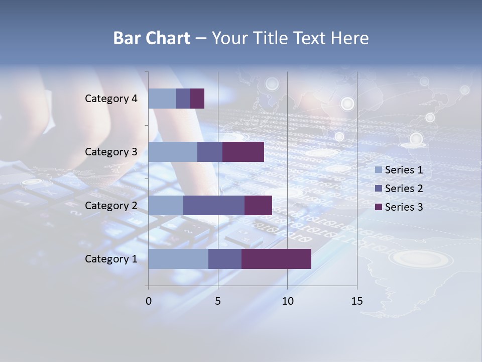 A Person Typing On A Laptop With A Finger On The Keyboard PowerPoint Template
