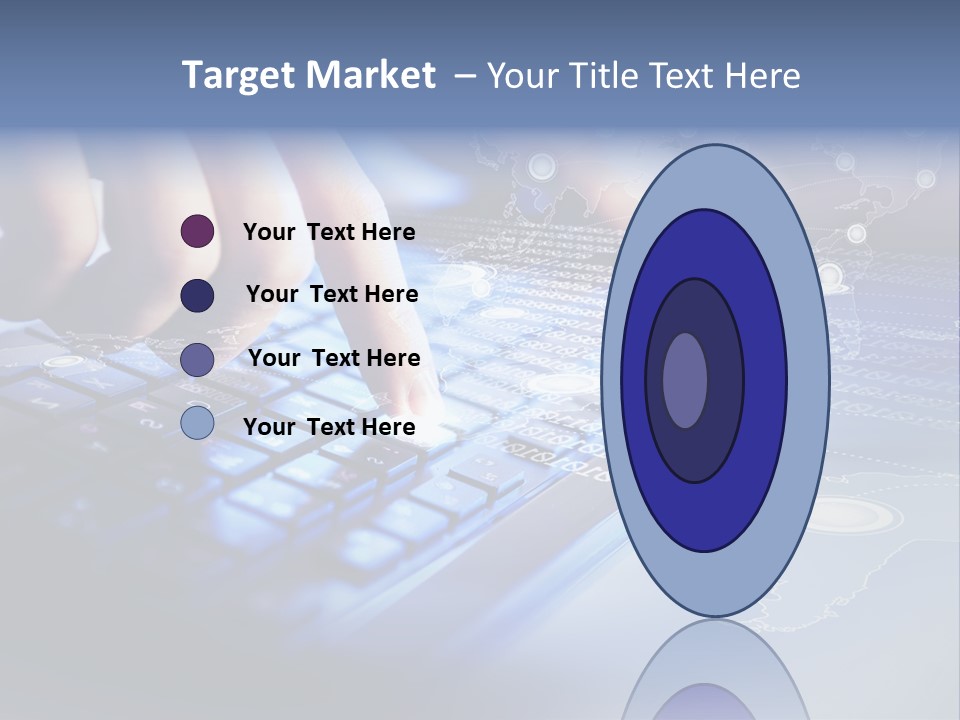 A Person Typing On A Laptop With A Finger On The Keyboard PowerPoint Template
