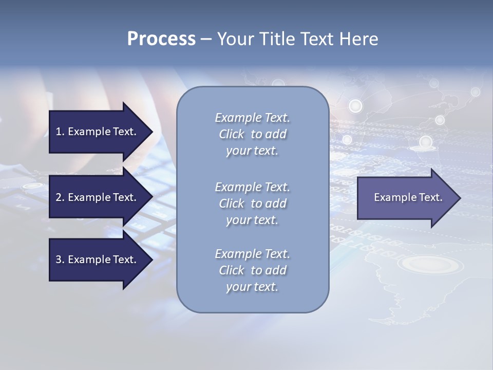 A Person Typing On A Laptop With A Finger On The Keyboard PowerPoint Template