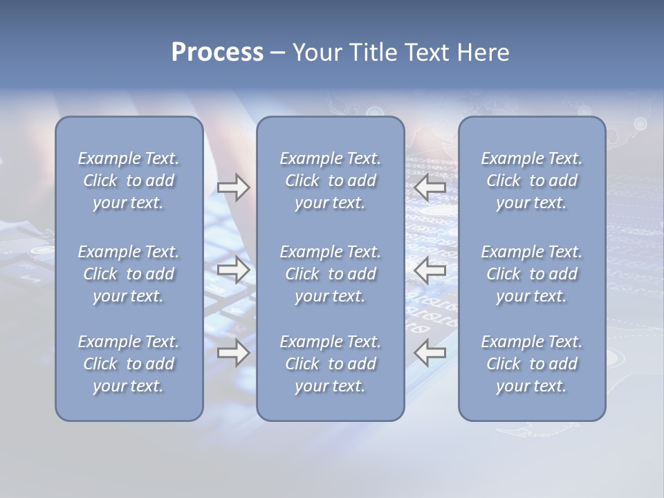 A Person Typing On A Laptop With A Finger On The Keyboard PowerPoint Template