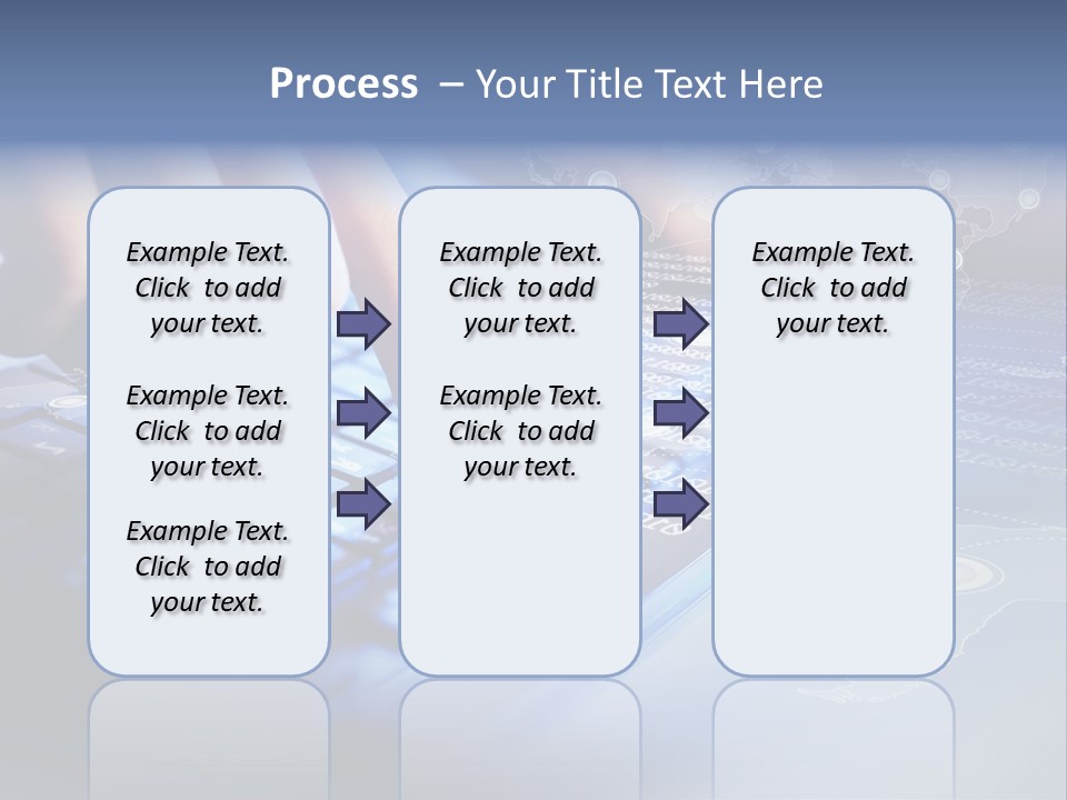 A Person Typing On A Laptop With A Finger On The Keyboard PowerPoint Template