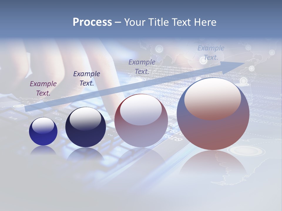 A Person Typing On A Laptop With A Finger On The Keyboard PowerPoint Template