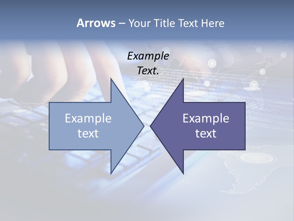 A Person Typing On A Laptop With A Finger On The Keyboard PowerPoint Template