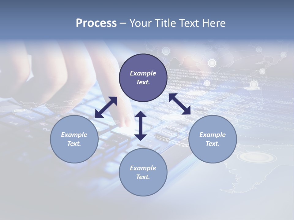 A Person Typing On A Laptop With A Finger On The Keyboard PowerPoint Template