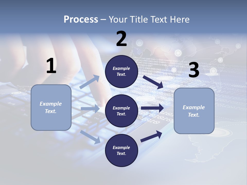 A Person Typing On A Laptop With A Finger On The Keyboard PowerPoint Template