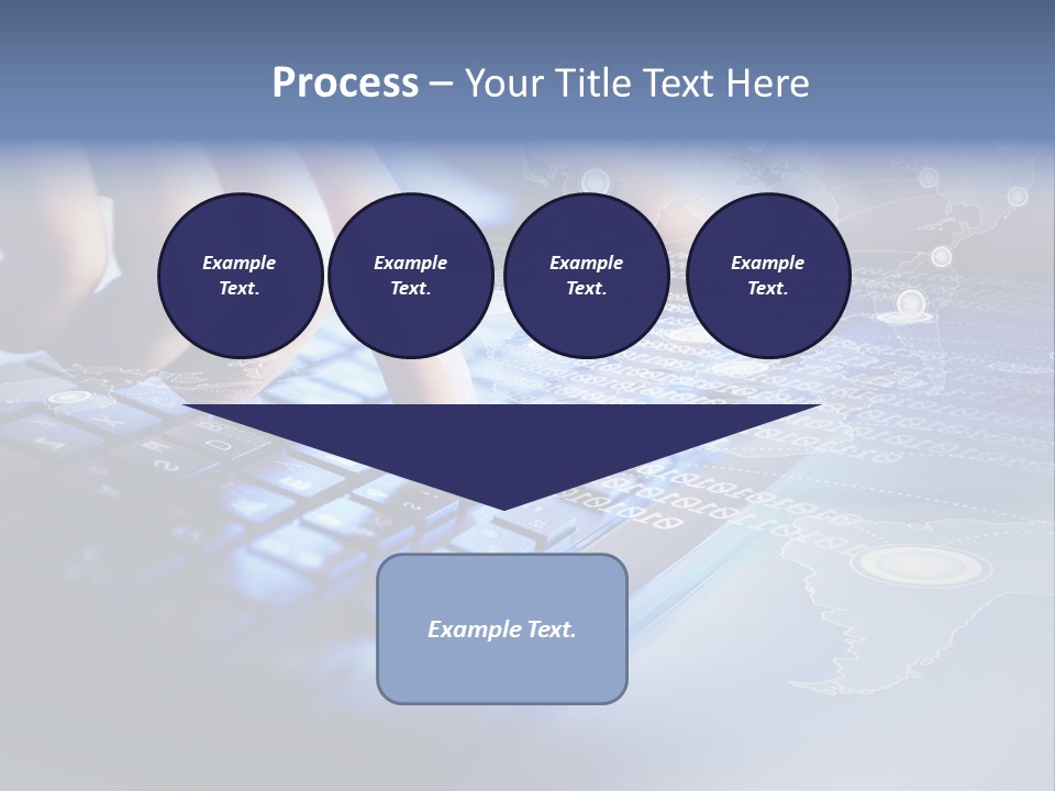 A Person Typing On A Laptop With A Finger On The Keyboard PowerPoint Template