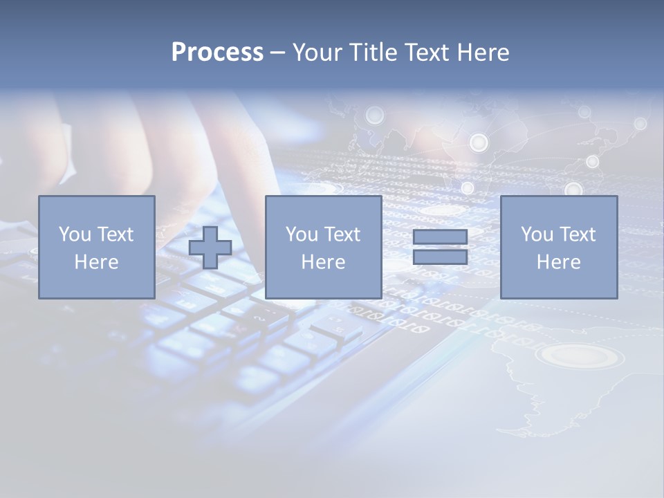 A Person Typing On A Laptop With A Finger On The Keyboard PowerPoint Template