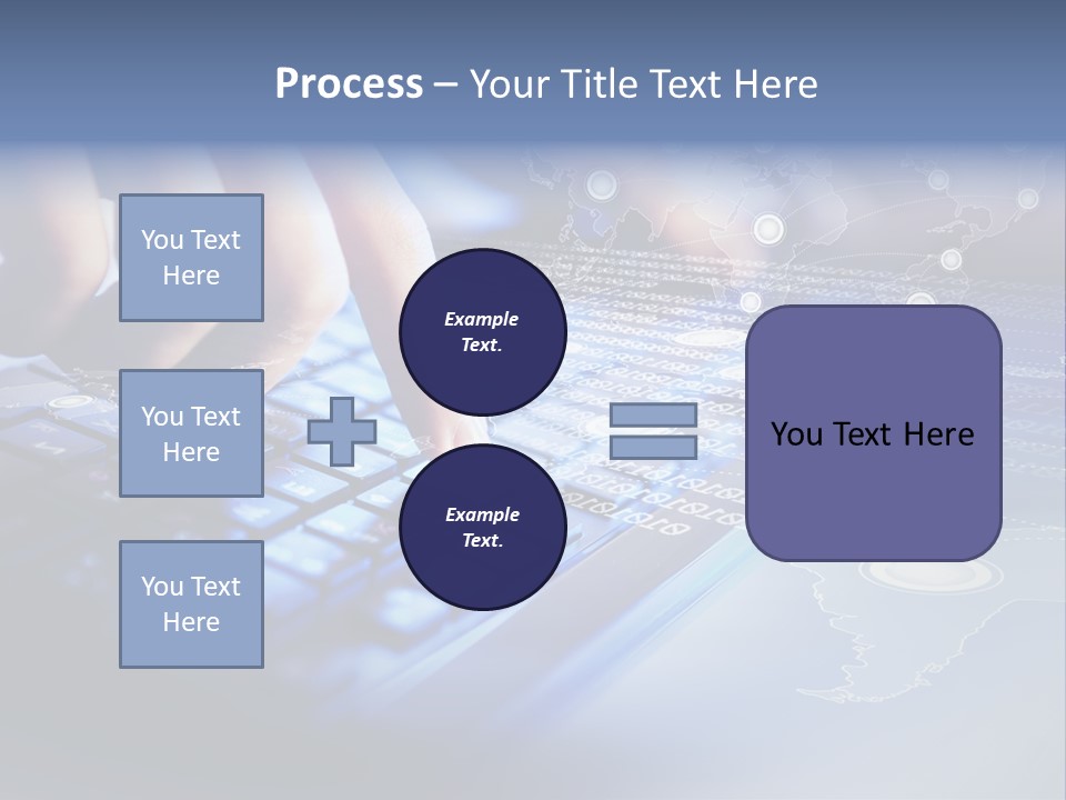 A Person Typing On A Laptop With A Finger On The Keyboard PowerPoint Template