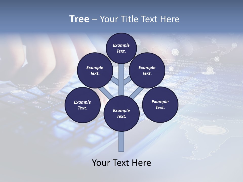A Person Typing On A Laptop With A Finger On The Keyboard PowerPoint Template
