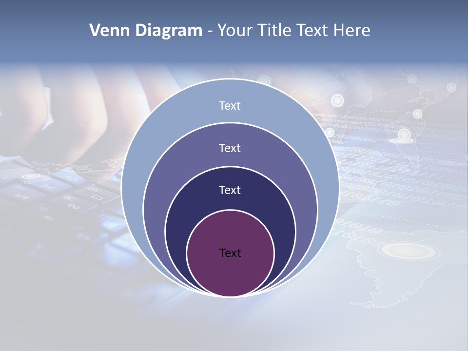 A Person Typing On A Laptop With A Finger On The Keyboard PowerPoint Template