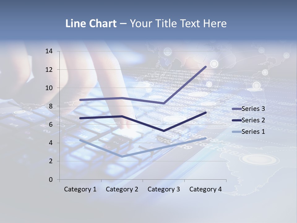 A Person Typing On A Laptop With A Finger On The Keyboard PowerPoint Template