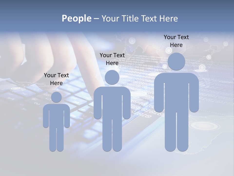 A Person Typing On A Laptop With A Finger On The Keyboard PowerPoint Template