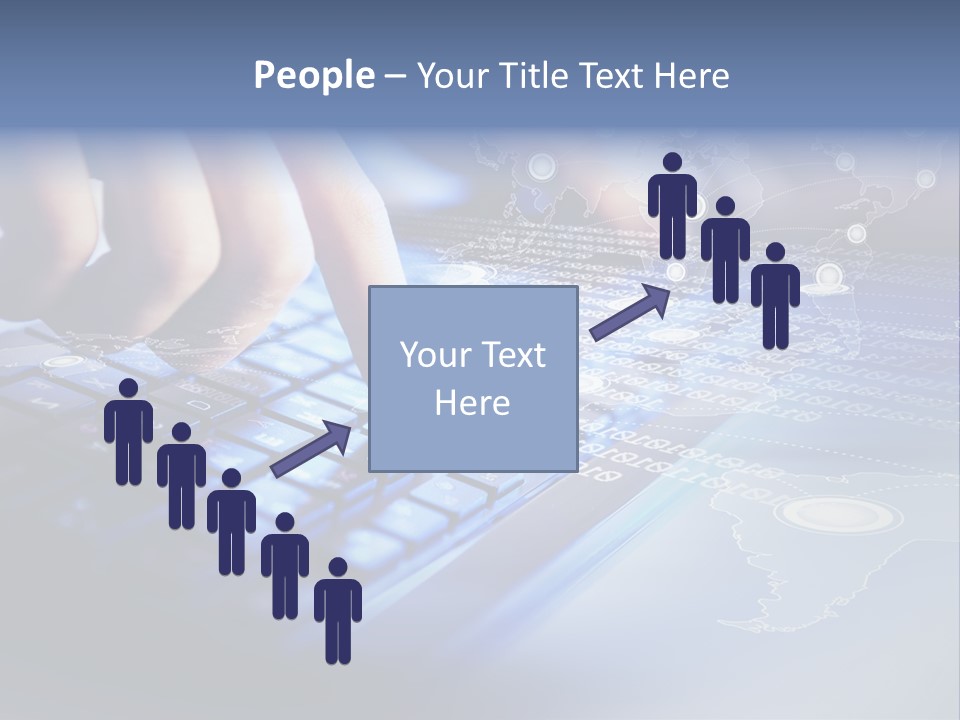 A Person Typing On A Laptop With A Finger On The Keyboard PowerPoint Template