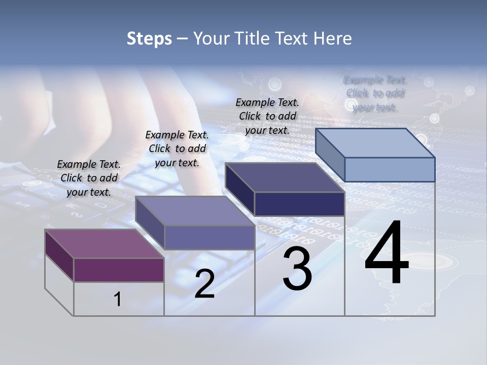 A Person Typing On A Laptop With A Finger On The Keyboard PowerPoint Template