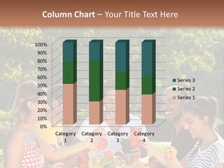 A Group Of People Sitting Around A Table With Food PowerPoint Template