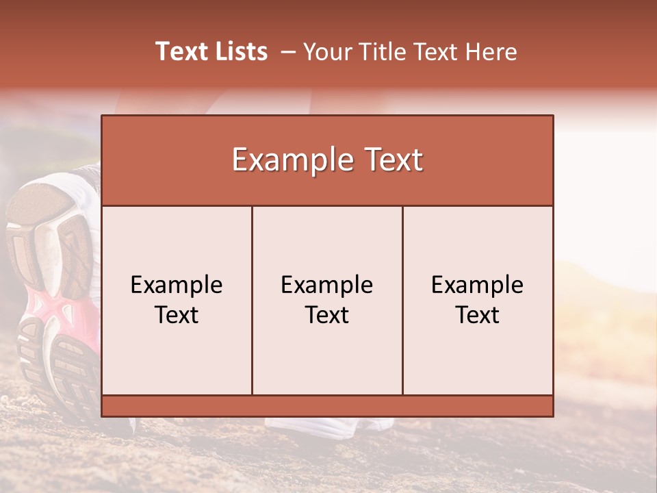 A Woman's Legs And Shoes Are Shown In This Powerpoint Presentation PowerPoint Template