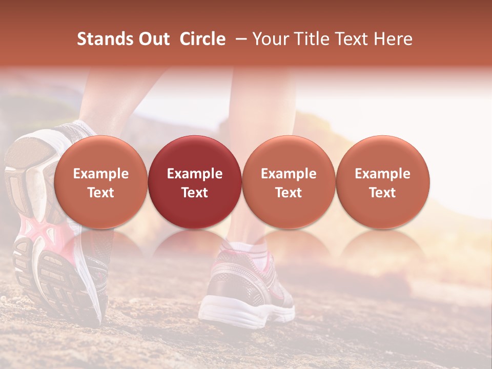 A Woman's Legs And Shoes Are Shown In This Powerpoint Presentation PowerPoint Template