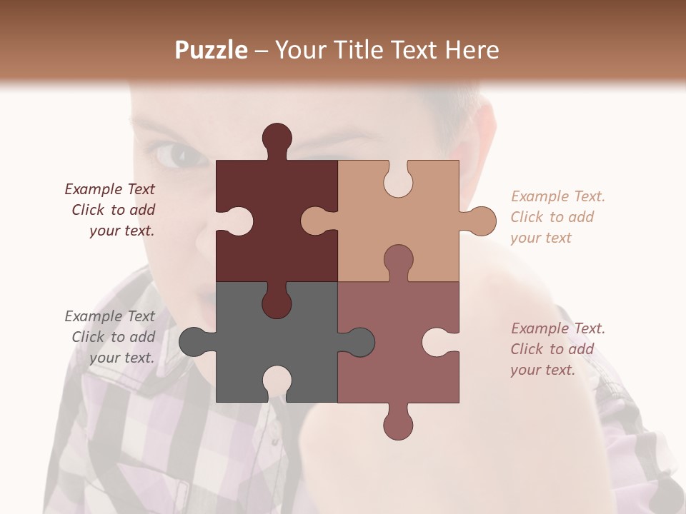 A Young Boy Making A Thumbs Up Sign PowerPoint Template